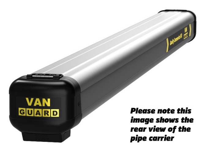 Van Guard 3 metre MAXI aluminium pipe carrier with rear opening (image for) Van Guard 3 metre MAXI aluminium pipe carrier with rear opening